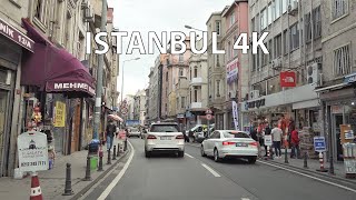 Istanbul 4K  Driving Downtown  Turkey [upl. by Ecinej]