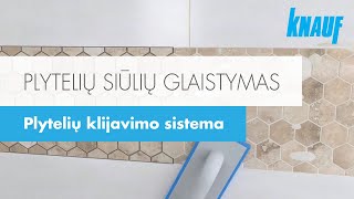 Plytelių siūlių glaistymas [upl. by Berliner]