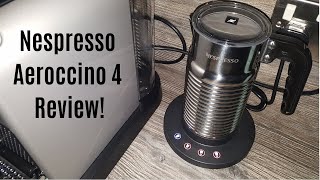 Nespresso Aeroccino 4 Milk Frother Review  Worth upgrading from the Aeroccino 3 [upl. by Nirrej]