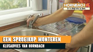 Keukenkraan inclusief sproeikop monteren met HORNBACH [upl. by Lorn]