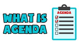 What is Agenda  Explained in 2 min [upl. by Yaras]