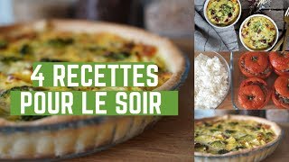 JE PREPARE MES REPAS DE LA SEMAINE  4 IDEES RECETTES POUR LE SOIR [upl. by Lanie]