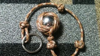 How to Tie The Celtic Slammer Paracord SelfDefense Key Chain [upl. by Tessil896]