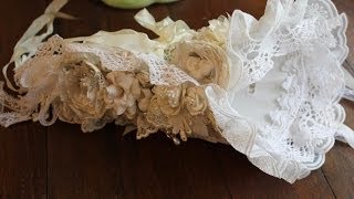 Shabby Vintage Chic  Tussie Mussie  How To [upl. by Nirb]