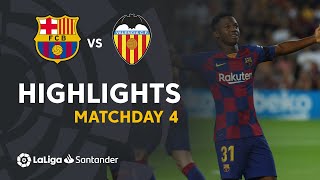 Highlights FC Barcelona vs Valencia CF 52 [upl. by Noivart]