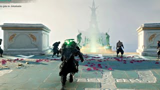 Assassins Creed Valhalla  Asgard Opening Scene amp Battle At Bifrost Bridge Gameplay 4K HD [upl. by Ecyob263]