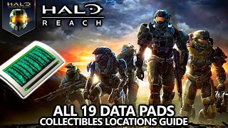 Halo Reach  All 19 Data Pads  Collectibles Locations Guide  Canonical Conundrum Achievement Guide [upl. by Ruddie]