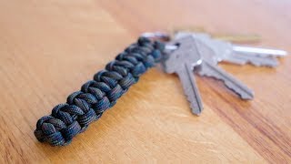 SUPER EASY Paracord Keychain in 90 SECONDS [upl. by Yerhpmuh987]