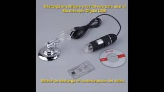 Software Microscopio Digital USB Descarga [upl. by Soutor]