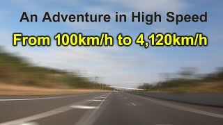 A Visualisation of Speed  From 100kmh to 4120kmh [upl. by Matland]