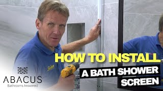 Fitting a bath shower screen [upl. by Robison]