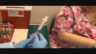 Phlebotomy Syringe Draw Procedure [upl. by Asaert899]