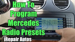 How To Program Mercedes Radio Presets [upl. by Plotkin]