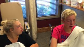 Siblings get wisdom teeth pulled together [upl. by Brockwell]