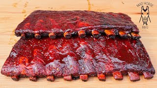 18quot Weber Smokey Mountain  St Louis Style Ribs [upl. by Naihtsirc76]