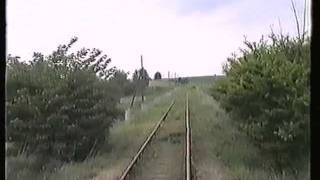 Prenzlauer Kreisbahn Gramzow  Prenzlau 1995  Führerstandsmitfahrt [upl. by Ansev]