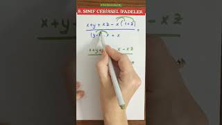 8 SINIF CEBİRSEL İFADELER 8sınıfmatematik [upl. by Gruchot]