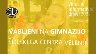 Informativni dan na Gimnaziji Velenje [upl. by Dew]