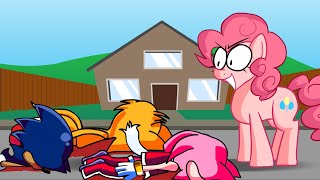 Amy VS Pinkie Pie  Blockhead but sad ending [upl. by Hsu]