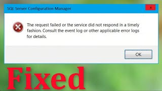 How To Fix The Request Failed Or The Service Did Not Respond In a Timely Fashion Windows 1087 [upl. by Ecnarrot]