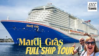 THIS SHIP IS AMAZING Carnival Mardi Gras Full Ship Tour by EECC Travels [upl. by Ephram]