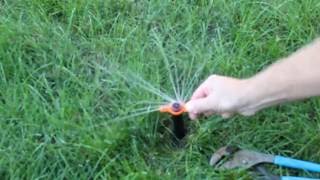 How to Adjust a Hunter MP Rotator Sprinkler Head [upl. by Eahsat]