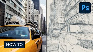 How to Create a Sketch Effect Action in Adobe Photoshop [upl. by Timotheus290]