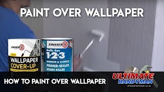 How to paint over wallpaper [upl. by Ventre109]