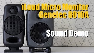 Genelec 8010A Genelec G One vs iLoud Micro Monitor  Sound Demo w Bass Test [upl. by Akimit]