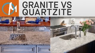 Granite vs Quartzite Countertops  Marblecom [upl. by Xaviera]