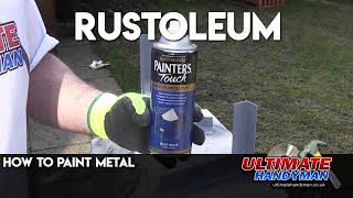 How to paint metal  Rustoleum [upl. by Koziarz]