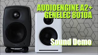 Genelec 8010A Genelec G One vs Audioengine A2  Sound Demo w Bass Test [upl. by Harrie]