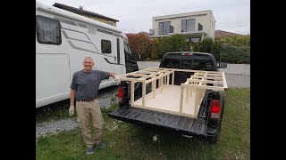 DIY TRUCK CAMPER  DODGE DAKOTA  PART 1 [upl. by Llerrod844]