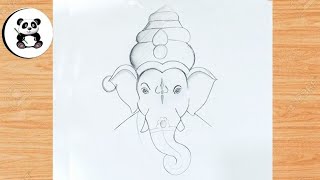 Chintamani ganpati bappa Raja face pencildrawingTaposhiartsAcademy [upl. by Laforge192]