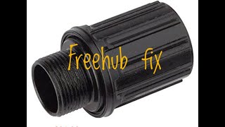 Bike free hub strip down and fix [upl. by Elynad]