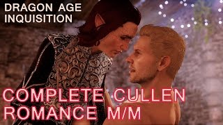 Dragon Age Inquisition Cullen Romance with male Inquisitor  All Cutscenes Bi Cullen Mod [upl. by Silvain648]