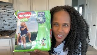 Huggies Little Movers Slip On Diaper OMG [upl. by Hans]