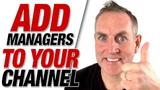 How To Add YouTube Managers  Add Admin Manager To A YouTube Channel 2019 [upl. by Yhtur]