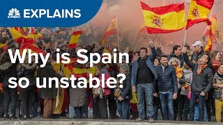 Why is Spain so unstable  CNBC Explains [upl. by Inait]