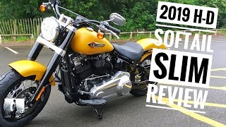 Softail Slim 2019 Review  Harley Davidson 107 Engine Road Test [upl. by Yeznil458]