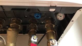 repressurise Ariston Cares boiler  noise warning [upl. by Lenahs437]