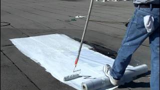 How to Install Elastomeric Roof Coating  Flat Roofs [upl. by Nivle]