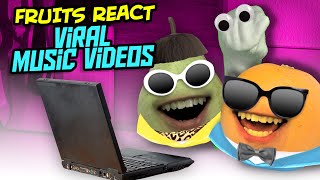 Annoying Orange  Reacting to Our Viral Music Videos [upl. by Nivlak]