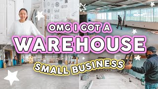 STUDIO VLOG 12  Come Warehouse Hunt With Me To Expand My Small Business 💕 PS WERE MOVING OMG👏 [upl. by Yessac]