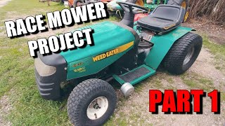 How to build a racing mower part 1 lower the front end [upl. by Adella]