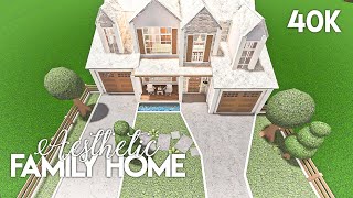 Aesthetic Family House  Bloxburg Build [upl. by Aruol624]