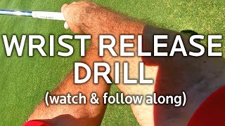 Golf Wrist Release Drill for More Clubhead Speed [upl. by Adnaram]