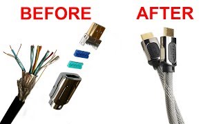 How to assemble a HDMI cable [upl. by Heyde758]