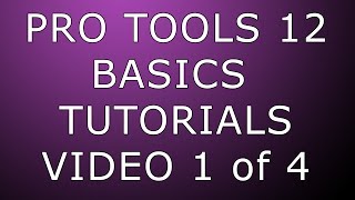 Pro Tools 12 Basics Setup amp Recording 1080p quality [upl. by Gnol585]