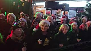 WHAT CHRISTMAS MEANS TO ME Rock Choir at Birkdale Lights Switch On 1st December 2024 [upl. by Ardnaz]